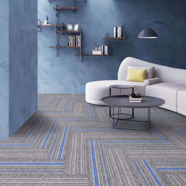 Wholesale Good Price VE-Backed Polypropylene Modular Carpet - Carpet Tiles for Home/Office, Customizable（Cloud Series 3） - Image 4
