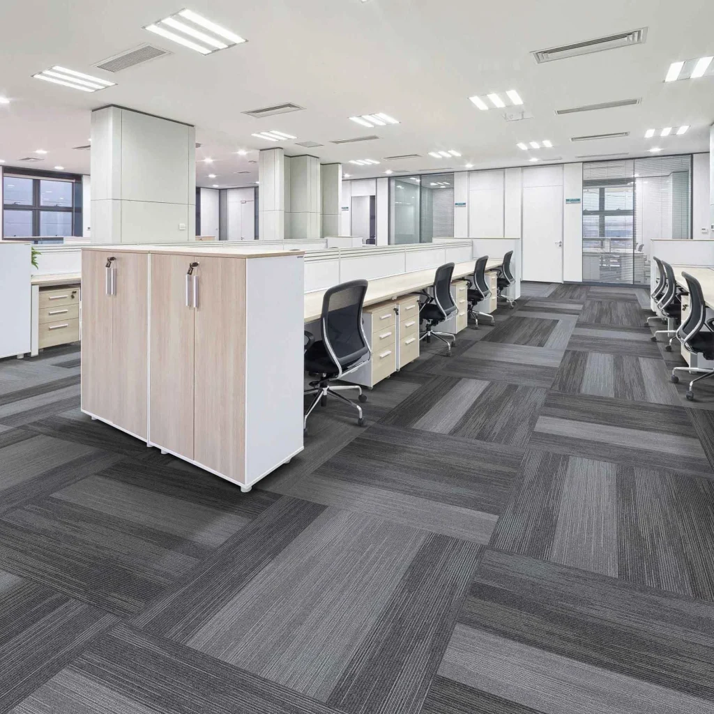 wholesale flame retardant and wear resistant nylon carpet tiles modular carpet with pe backing for office/commercial places/home, customizable (flower series 1)