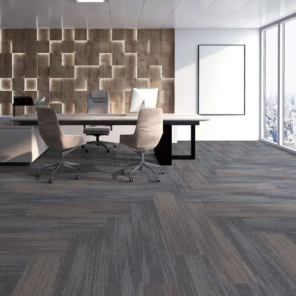 wholesale flame retardant and wear resistant nylon carpet tiles modular carpet with pe backing for office/commercial places/home, customizable (flower series 1)