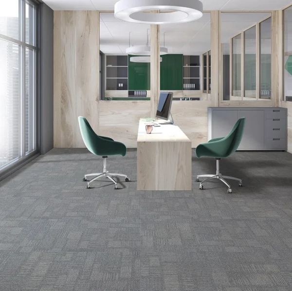 Wholesale  Flame-Retardant and Wear-Resistant Nylon Carpet Tiles -  Modular Carpet with PE Backing  for Office/Commercial Places/Home, Customizable (Flower Series 2) - Image 3