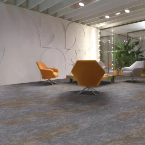 Wholesale  Flame-Retardant and Wear-Resistant Nylon Carpet Tiles -  Modular Carpet with PE Backing  for Office/Commercial Places/Home, Customizable (Flower Series 3)