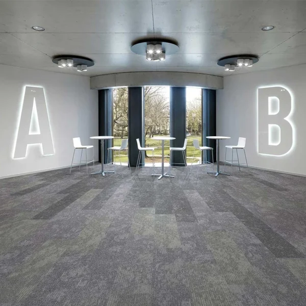 Wholesale  Flame-Retardant and Wear-Resistant Nylon Carpet Tiles -  Modular Carpet with PE Backing  for Office/Commercial Places/Home, Customizable (Flower Series 3) - Image 3