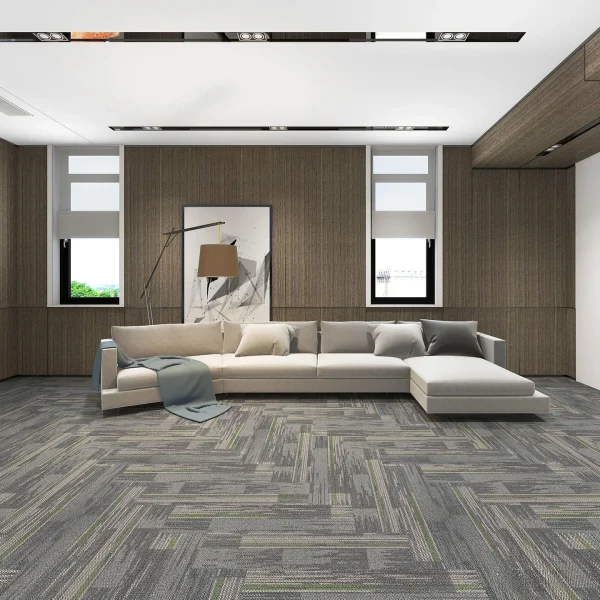 Wholesale High Quality Polypropylene Carpet Tiles with PVC Backing -Moisture & Slip- Resistant Modular Carpet for Office/Home/Commercial Use, Customizable (Grass Series 1) - Image 2