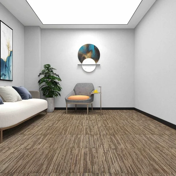 Wholesale High Quality Polypropylene Carpet Tiles with PVC Backing -Moisture & Slip- Resistant Modular Carpet for Office/Home/Commercial Use, Customizable (Grass Series 2)