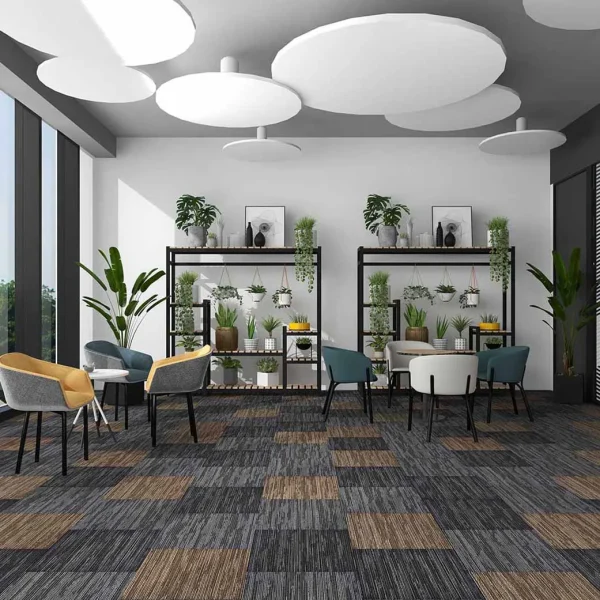 Wholesale High Quality Polypropylene Carpet Tiles with PVC Backing -Moisture & Slip- Resistant Modular Carpet for Office/Home/Commercial Use, Customizable (Grass Series 2) - Image 2