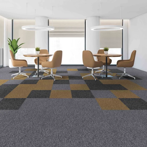 Wholesale Fireproof  and Wear-Resistant Carpet Tiles - Moisture & Slip-Resistant PVC-Backed Nylon Modular Carpet for Office/Commercial Places/Home, Customizable （Ocean Series 1） - Image 3
