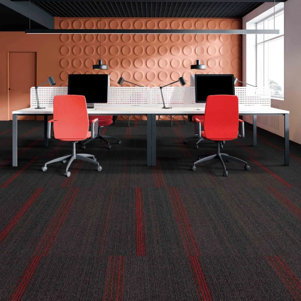 Wholesale  100% KVL Commercial Carpet Tiles - Fireproof Modular Carpet for Office/Hotel, Customizable（Ocean Series 2) - Image 4