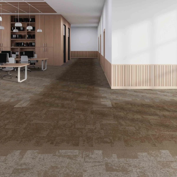 Wholesale  100% KVL Commercial Carpet Tiles - Fireproof Modular Carpet for Office/Hotel, Customizable（Ocean Series 5）