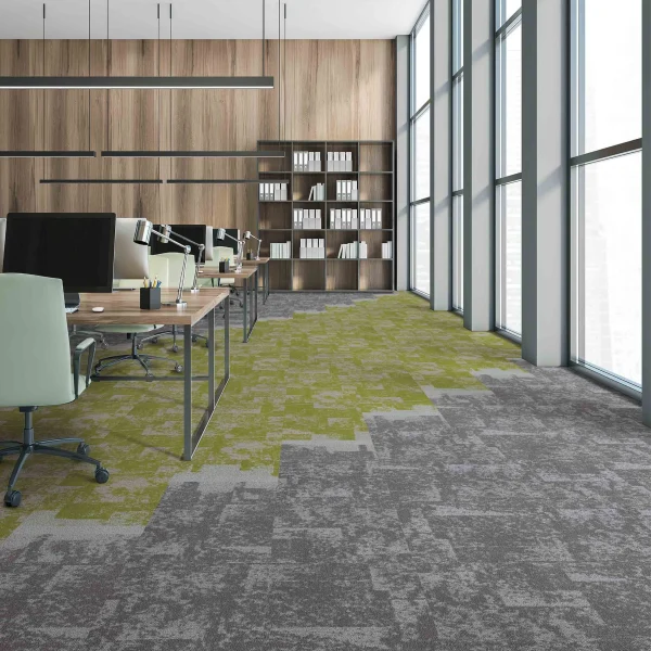 Wholesale  100% KVL Commercial Carpet Tiles - Fireproof Modular Carpet for Office/Hotel, Customizable（Ocean Series 5） - Image 3