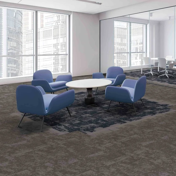 Wholesale  100% KVL Commercial Carpet Tiles - Fireproof Modular Carpet for Office/Hotel, Customizable（Ocean Series 5） - Image 4