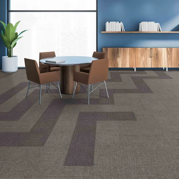 Wholesale  100% KVL Commercial Carpet Tiles - Fireproof Modular Carpet for Office/Hotel, Customizable（Ocean Series 6) - Image 2