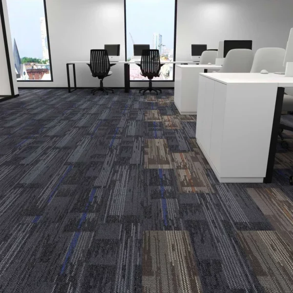 Wholesale Polypropylene Floor Square Carpet with Bitumen - Good Price Carpet Tiles for Office, Conference Room and Temporary flooring, Customizable（River Series 10） - Image 3