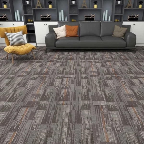 Wholesale Polypropylene Floor Square Carpet with Bitumen - Good Price Carpet Tiles for Office, Conference Room and Temporary flooring, Customizable（River Series 10） - Image 4