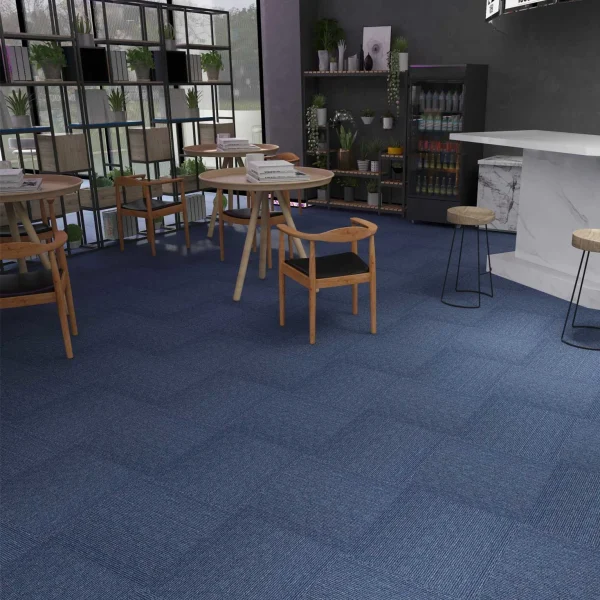 Wholesale Polypropylene Floor Square Carpet with Bitumen - Good Price Carpet Tiles for Office, Conference Room and Temporary flooring, Customizable（River Series 1/2/3） - Image 3