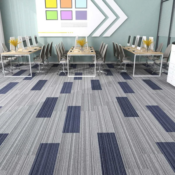 Wholesale Polypropylene Floor Square Carpet with Bitumen - Good Price Carpet Tiles for Office, Conference Room and Temporary flooring, Customizable（River Series 4） - Image 4