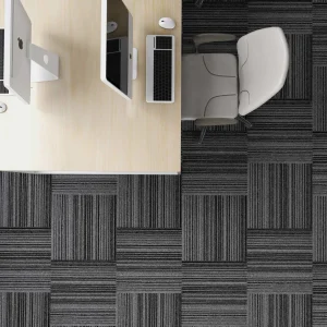 Wholesale Polypropylene Floor Square Carpet with Bitumen - Good Price Carpet Tiles for Office, Conference Room and Temporary flooring, Customizable（River Series 4）
