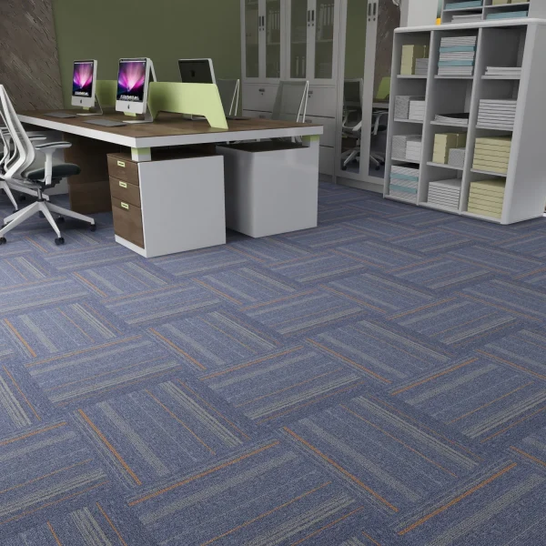 Wholesale Polypropylene Floor Square Carpet with Bitumen - Good Price Carpet Tiles for Office, Conference Room and Temporary flooring, Customizable（River Series 5 and 6） - Image 2