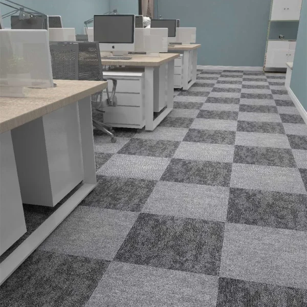 Wholesale Polypropylene Floor Square Carpet with Bitumen - Good Price Carpet Tiles for Office, Conference Room and Temporary flooring, Customizable（River Series 9） - Image 4