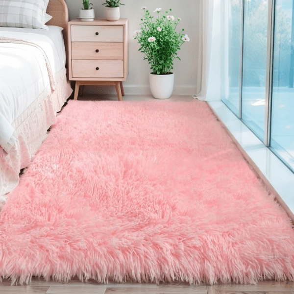 ‌Wholesale Custom Instagram-Famous Solid Plush Rug‌ - Washable Modern Area Rug for Living Room/Bedroom/Home Office - Image 2