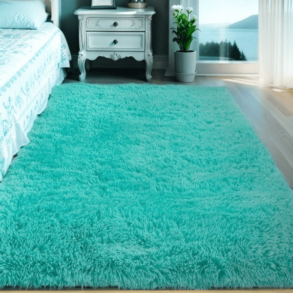 ‌Wholesale Custom Instagram-Famous Solid Plush Rug‌ - Washable Modern Area Rug for Living Room/Bedroom/Home Office - Image 4