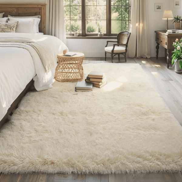 ‌Wholesale Custom Instagram-Famous Solid Plush Rug‌ - Washable Modern Area Rug for Living Room/Bedroom/Home Office - Image 6