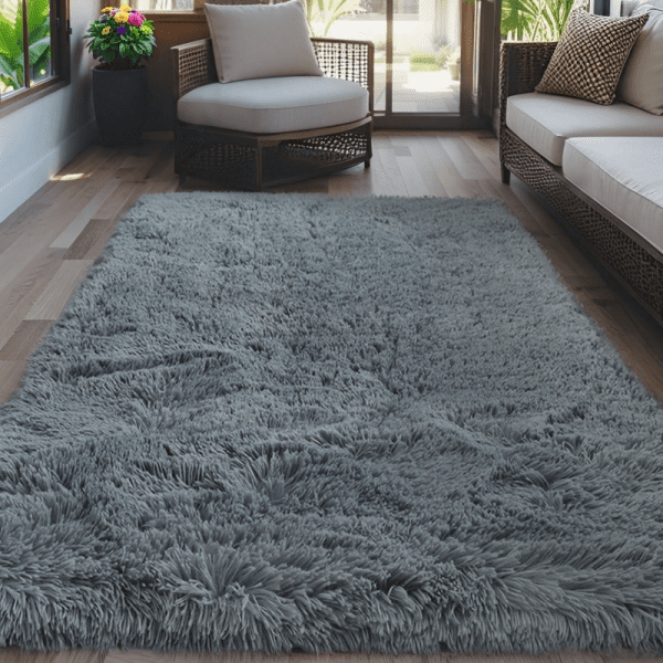 ‌Wholesale Custom Instagram-Famous Solid Plush Rug‌ - Washable Modern Area Rug for Living Room/Bedroom/Home Office - Image 7