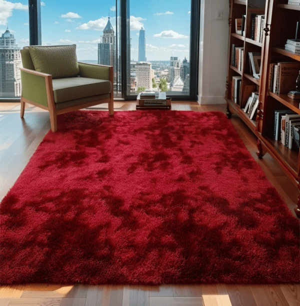 Wholesale Custom Washable Ombre Area Rug‌ - Tie-Dye Soft Plush Fluffy Carpet for Bedroom/living Room/Study Room, Clean Modern Design - Image 2