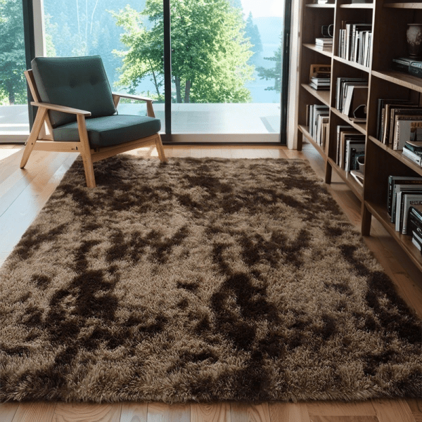 Wholesale Custom Washable Ombre Area Rug‌ - Tie-Dye Soft Plush Fluffy Carpet for Bedroom/living Room/Study Room, Clean Modern Design - Image 3