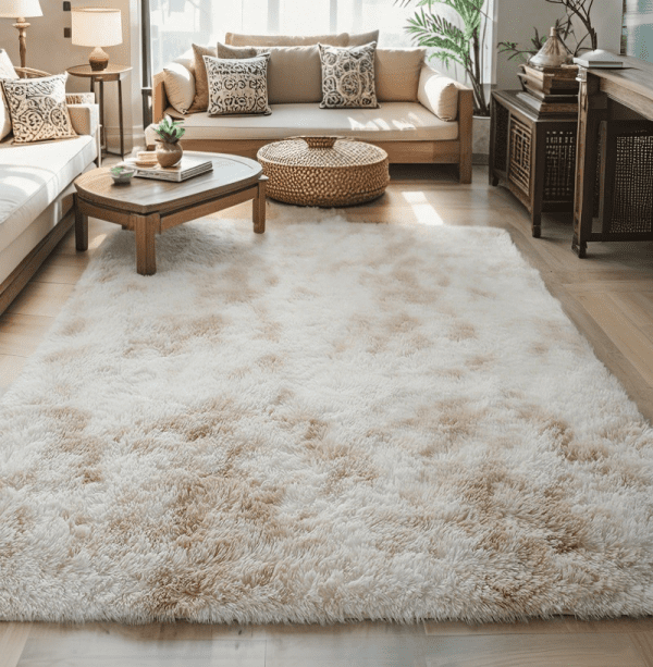 Wholesale Custom Washable Ombre Area Rug‌ - Tie-Dye Soft Plush Fluffy Carpet for Bedroom/living Room/Study Room, Clean Modern Design - Image 6