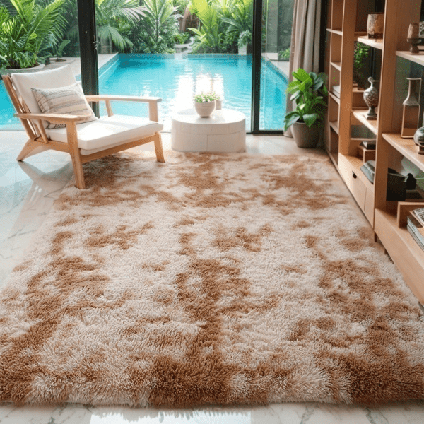 Wholesale Custom Washable Ombre Area Rug‌ - Tie-Dye Soft Plush Fluffy Carpet for Bedroom/living Room/Study Room, Clean Modern Design - Image 7