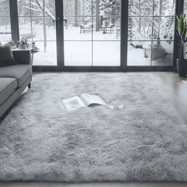 Wholesale Custom Nordic Ombre Silk-like Carpet‌ - Washable Plush Fluffy Area Rug for Sofa/Bedside, Mat for Coffee Table/Bay Window - Image 7