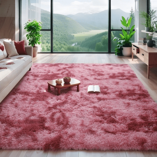 Wholesale Custom Nordic Ombre Silk-like Carpet‌ - Washable Plush Fluffy Area Rug for Sofa/Bedside, Mat for Coffee Table/Bay Window - Image 8