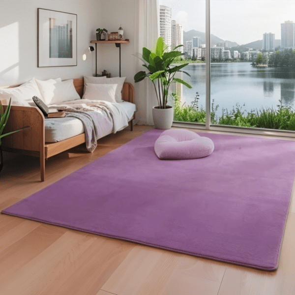Solid Bouncing Velvet Carpet -  Soft and Comfortable Carpet/Rug for Bedside/Sofa/Study,  Wholesale Custom - Image 3