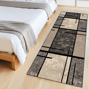 Wholesale Custom Geometric Print Shiny Diamond Velvet Carpet - Area Rug for Bedside/Sofa, Minimalist Style