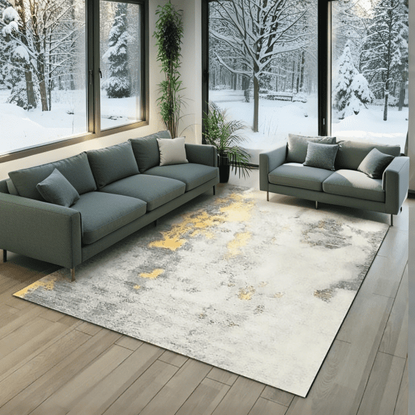 Wholesale Light Luxury Shiny Diamond Velvet Carpet -New Chinese Style/Nordic Abstract Carpet for Bedroom/Living Room, Customizable - Image 4