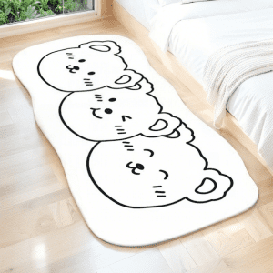 Wholesale Custom Cartoon Animal Shaped Faux Cashmere Carpet - Washable  Anti-Slip Area Rug for Bedroom/Study Room, Bedside Floor Mat for Girls' Room‌