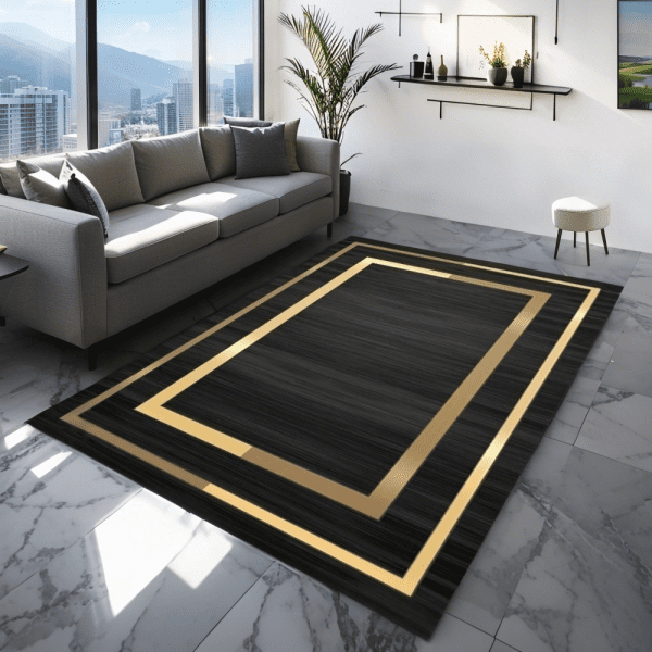 ‌Wholesale Light Luxury Pile Loop Carpet - Three-Proof Bedroom/Living Room/Study Room Area Rug and Wall-to-Wall Carpet with Geometric Print, Customizable - Image 2