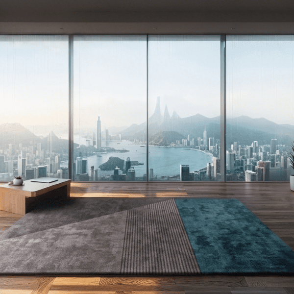 ‌Wholesale Light Luxury Pile Loop Carpet - Three-Proof Bedroom/Living Room/Study Room Area Rug and Wall-to-Wall Carpet with Geometric Print, Customizable - Image 3