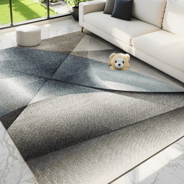 ‌Wholesale Light Luxury Pile Loop Carpet - Three-Proof Bedroom/Living Room/Study Room Area Rug and Wall-to-Wall Carpet with Geometric Print, Customizable - Image 4