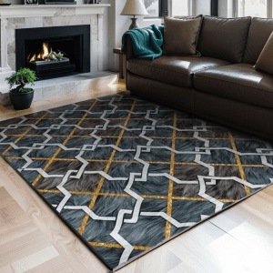 Scandinavian Crystal Velvet Carpet - Easy-Clean  Area Rug for Bedroom/Living Room/Study Room,  Wholesale Custom