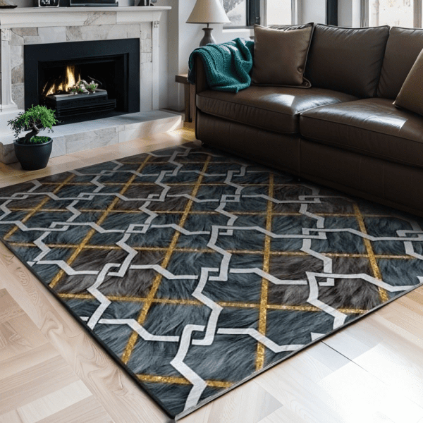 Scandinavian Crystal Velvet Carpet - Easy-Clean  Area Rug for Bedroom/Living Room/Study Room,  Wholesale Custom