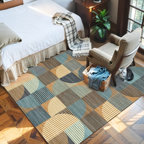 Wholesale Light Luxury Crystal Velvet Carpet - Custom Living Room Sofa/Tea Table Rug, Bedside/Study Area Rug, Instagram Style‌ - Image 2