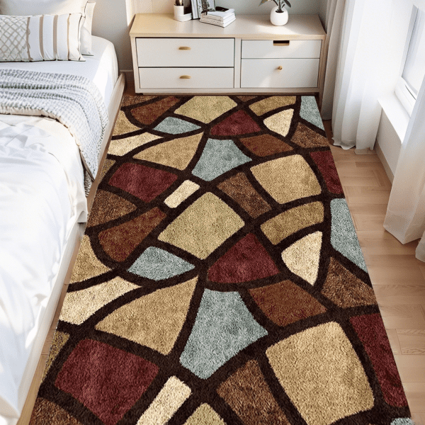 Wholesale American Minimalist Crystal Velvet Carpet - Stain-Resistant Sofa/Bedside/Study Rug for Living Room/Bedroom/Study Room, Customizable - Image 3