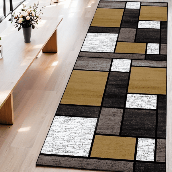 Wholesale Custom Geometric Print  Crystal Velvet Carpet - Nordic Modern Washable Sofa/Bedside Area Rug, Instagram Style‌ - Image 2