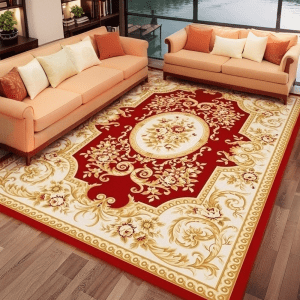 Wholesale Vintage Ethnic Crystal Velvet Carpet- Washable European/American Style Carpet/Area Rug for Living Room/Bedroom‌, Customizable