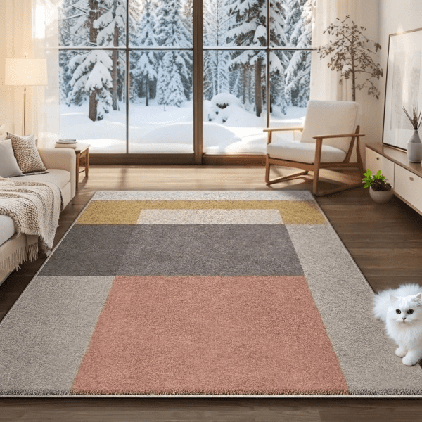 Scandinavian Style Velvet Carpet - Non-Slip Area Rug for Bedroom/Living Room/Study Room, Wholesale Custom - Image 2