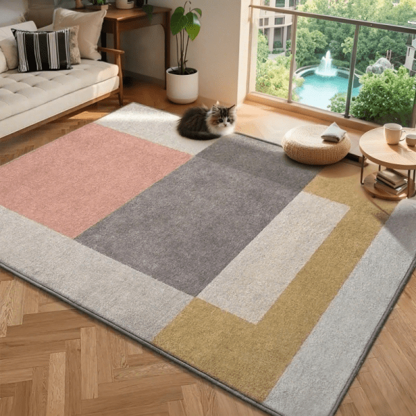 Scandinavian Style Velvet Carpet - Non-Slip Area Rug for Bedroom/Living Room/Study Room, Wholesale Custom - Image 3