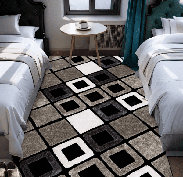 Instagrammable Scandi Velvet Carpet - Non-Slip  Stain-Resistant Area Rug for Bedside/Sofa, Wholesale Custom - Image 2