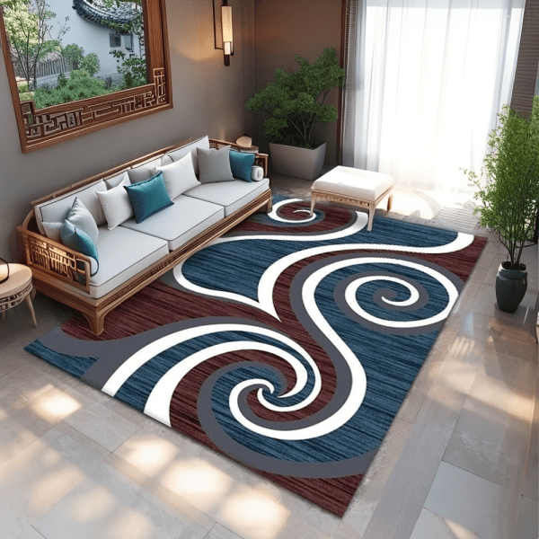 Light Luxury Velvet Carpet - Slip-Resistant Rug for Bedroom/Living Room/Study Room, Minimalist Style, Wholesale Custom - Image 3