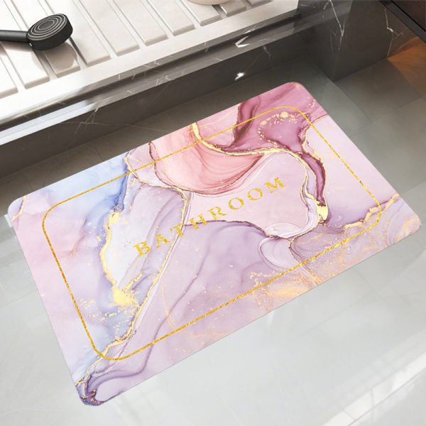 Wholesale Light Luxury Diatomite Mat -  Fast-Absorbing, Stain-Resistant and Non-Slip Bathroom/Shower Room/Restroom Mat, Entrace Mat and Kitchen Mat, Nordic Style, Customizable - Image 2